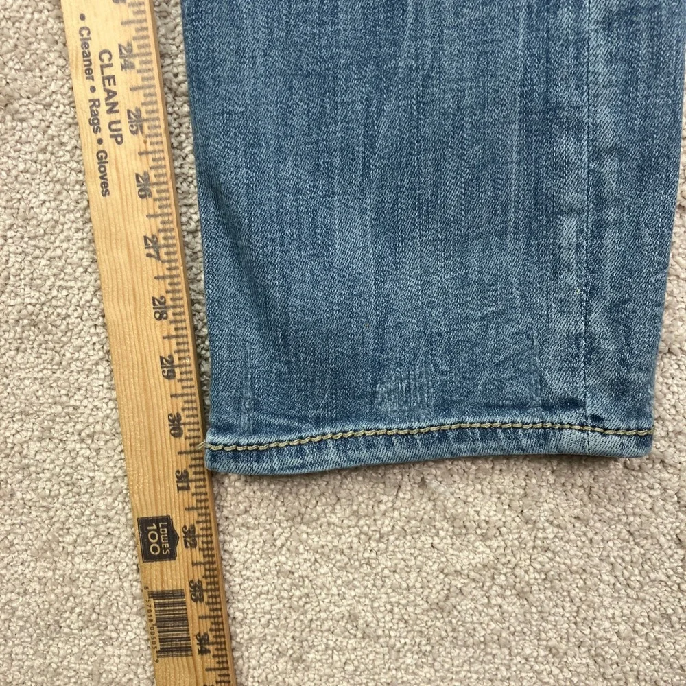 Salvage Men 32x32 (32x31) Mayhem Straight Jeans Blue Distressed Buckle Exclusive